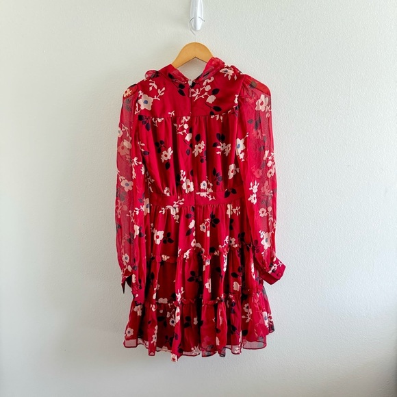 Kate Spade Camelia Chiffon Silk Mini Dress Size 0 - Picture 5 of 10